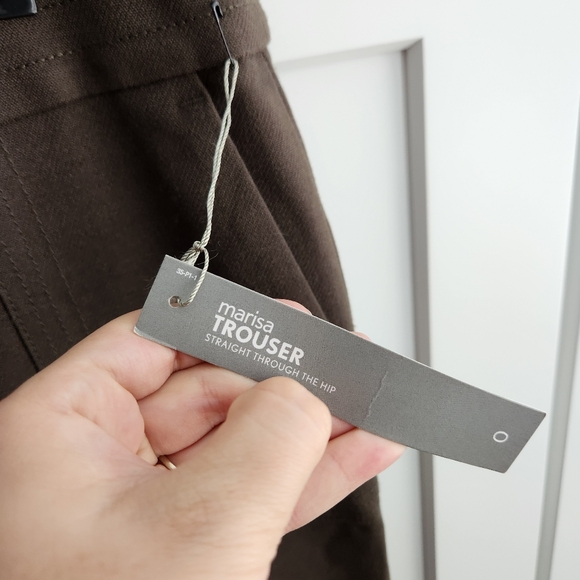 NWT Loft Marisa Trouser Pants Winter Olive Green Size 0 - Picture 7 of 12